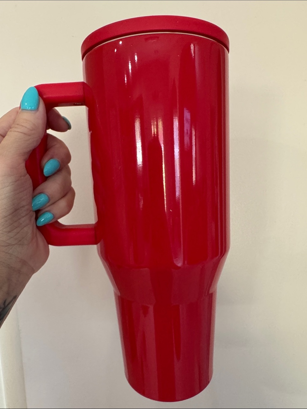HydroJug Red Insulated Travel Tumbler with Handle
